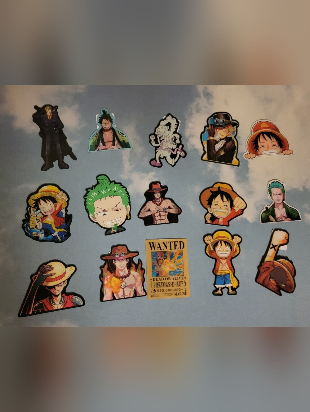 One Piece 3D Stickers Set Of 5